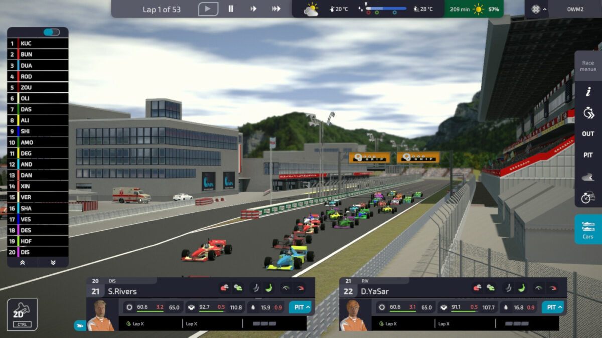 Open Wheel Manager 2 Launches On Steam Early Access