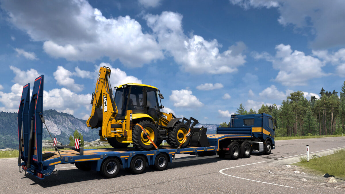 There's a new JCB Equipment Pack DLC launched for ATS and ETS 2